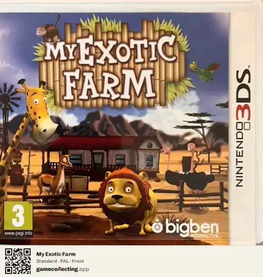 My Exotic Farm Nintendo 3DS, PAL box front
