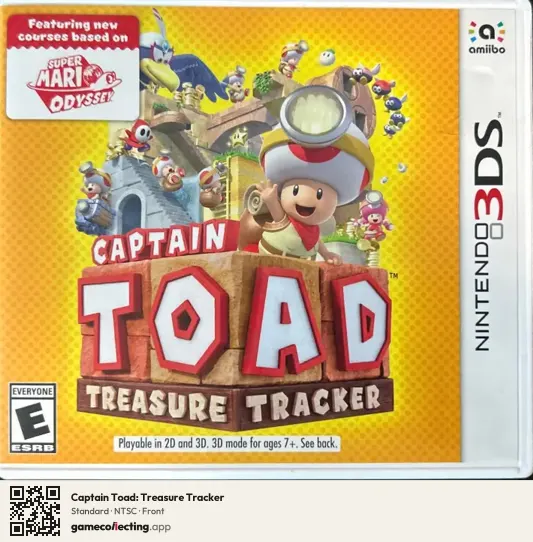 Captain Toad: Treasure Tracker Nintendo 3DS, NTSC box front