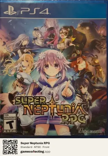 Super Neptunia RPG PlayStation 4, NTSC box front