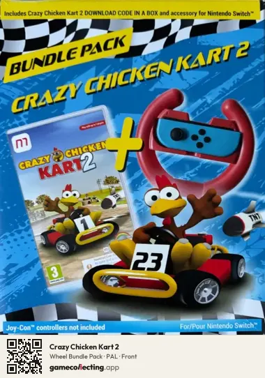 Crazy Chicken Kart 2 Nintendo Switch, PAL box front
