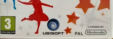 Just Dance Kids, the PEGI square on its front