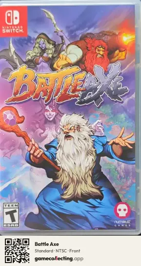 Battle Axe Nintendo Switch, NTSC box front