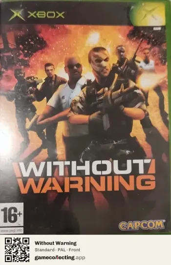 Without Warning Xbox, PAL box front