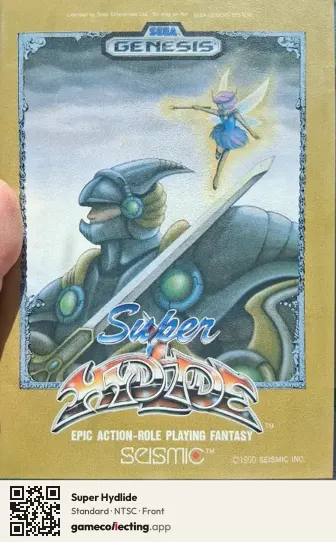 Super Hydlide Sega Mega Drive / Genesis, NTSC box front