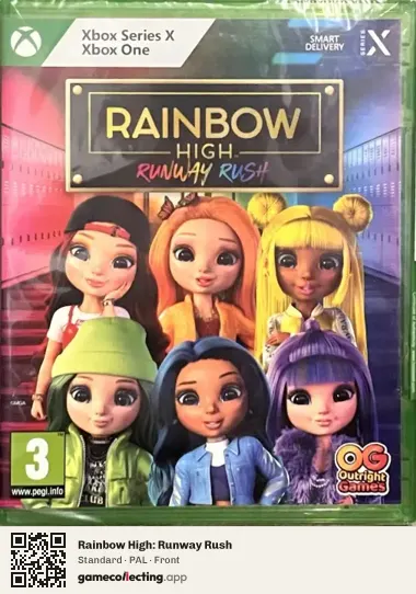 Rainbow High: Runway Rush Xbox Series X, PAL box front