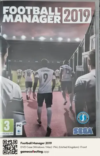 Football Manager 2019 Computer, United Kingdom box front
