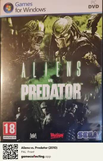 Aliens vs. Predator (2010) Computer, PAL box front