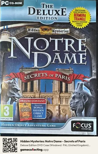 Hidden Mysteries: Notre Dame - Secrets of Paris Computer, United Kingdom box front