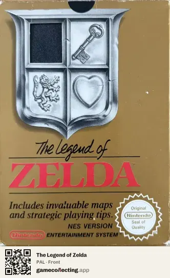 The Legend of Zelda Nintendo Entertainment System, PAL box front