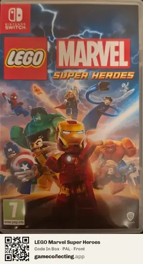LEGO Marvel Super Heroes Nintendo Switch, PAL box front