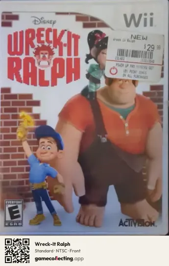 Wreck-It Ralph Nintendo Wii, NTSC box front