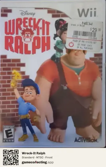 Wreck-It Ralph Nintendo Wii, NTSC box front