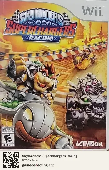 Skylanders: SuperChargers Racing Nintendo Wii, NTSC box front