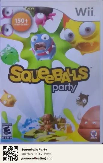 Squeeballs Party Nintendo Wii, NTSC box front