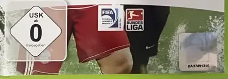 FIFA 10, the USK square on its front