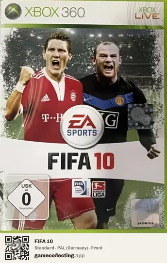 FIFA 10 Xbox 360, Germany box front