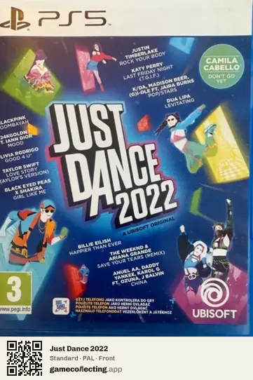 Just Dance 2022 PlayStation 5, PAL box front