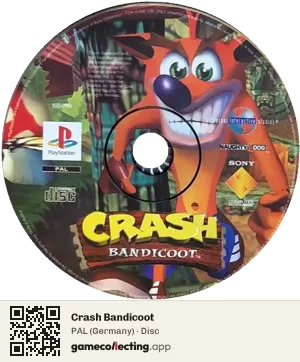 Crash Bandicoot PlayStation, PAL disc
