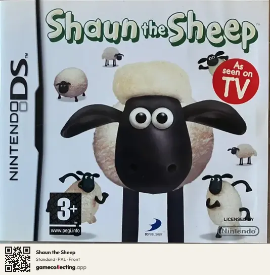 Shaun the Sheep Nintendo DS, PAL box front
