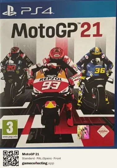 MotoGP 21 PlayStation 4, Spain box front