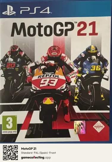 MotoGP 21 PlayStation 4, Spain box front