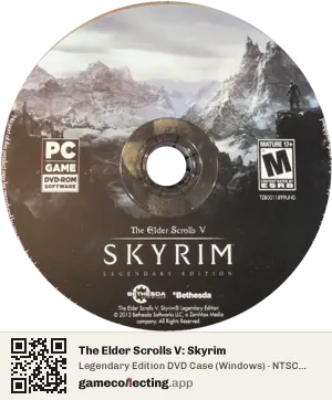 The Elder Scrolls V: Skyrim Computer, NTSC disc