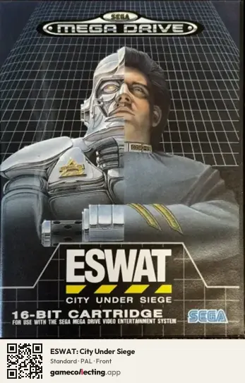 ESWAT: City Under Siege Sega Mega Drive / Genesis, PAL box front