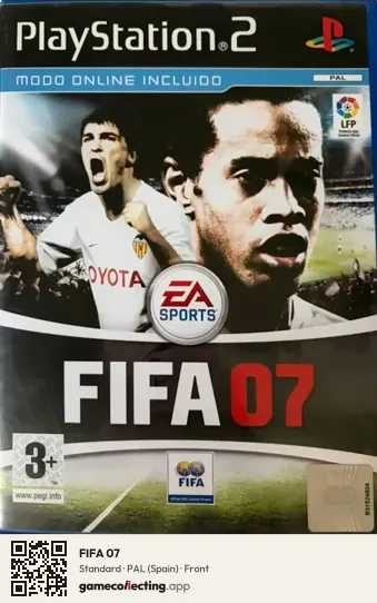 FIFA 07 PlayStation 2, Spain box front