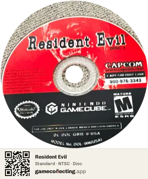 Resident Evil Nintendo GameCube, NTSC disc