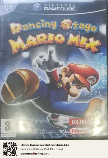 Dance Dance Revolution: Mario Mix Nintendo GameCube, PAL box front