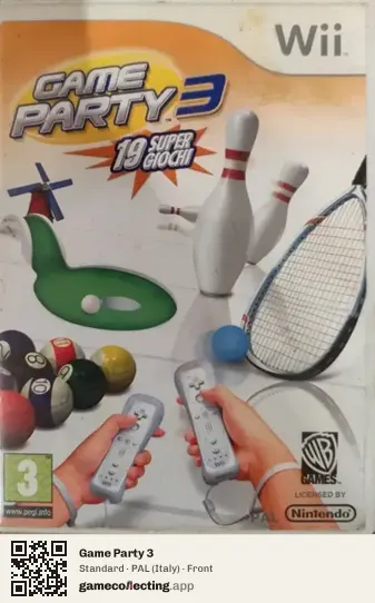 Game Party 3 Nintendo Wii, Italy box front