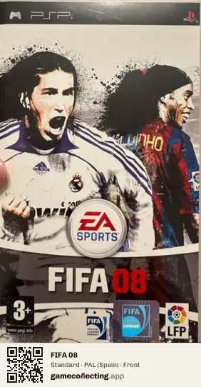 FIFA 08 PlayStation Portable, Spain box front