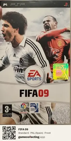 FIFA 09 PlayStation Portable, Spain box front