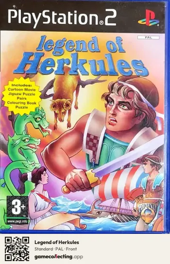 Legend of Herkules PlayStation 2, PAL box front