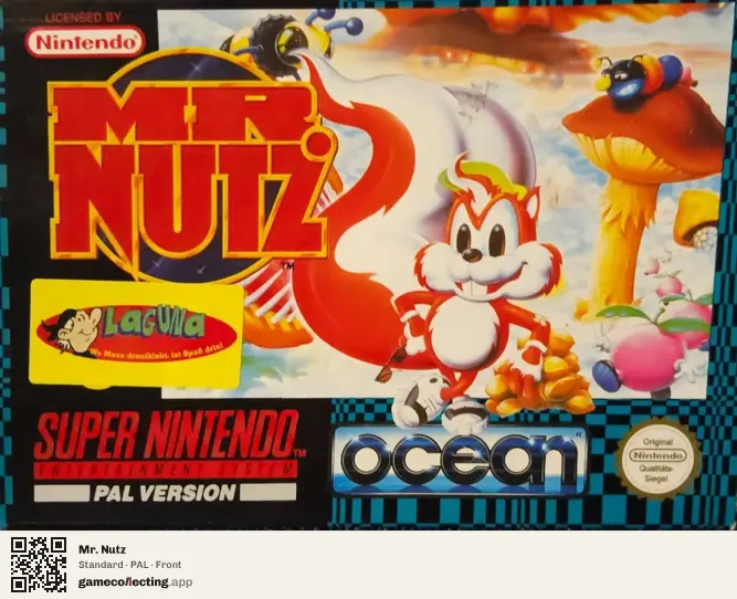 Mr. Nutz Super Nintendo Entertainment System, PAL box front