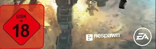Titanfall 2, the USK square on its front