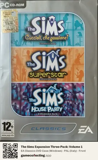The Sims Expansion Three-Pack: Volume 1 Computer, Italy box front