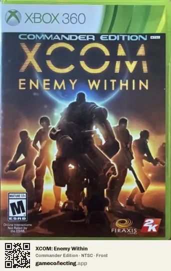 XCOM: Enemy Within Xbox 360, NTSC box front