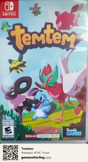 Temtem Nintendo Switch, NTSC box front