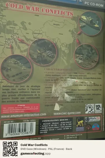 Cold War Conflicts Computer, France box back