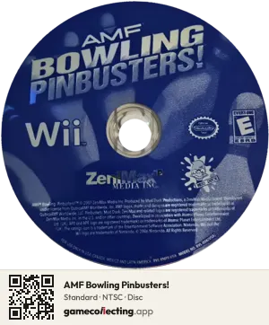 AMF Bowling Pinbusters! Nintendo Wii, NTSC disc
