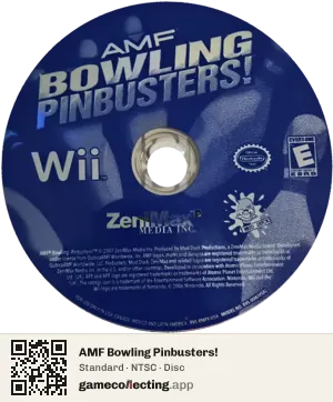 AMF Bowling Pinbusters! Nintendo Wii, NTSC disc