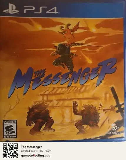 The Messenger PlayStation 4, NTSC box front
