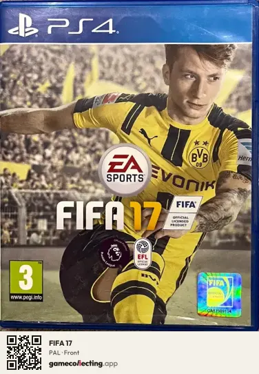 FIFA 17 PlayStation 4, PAL box front