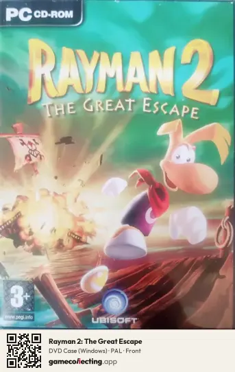 Rayman 2: The Great Escape Computer, PAL box front