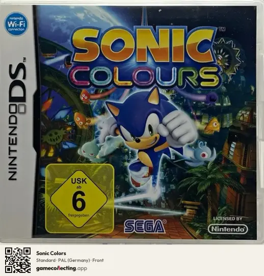 Sonic Colors Nintendo DS, Germany box front