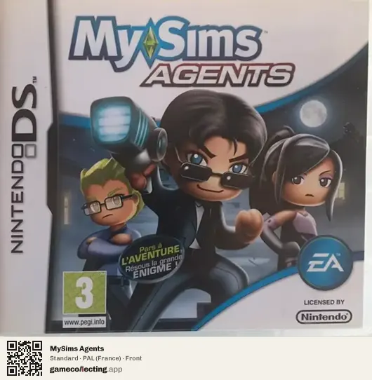 MySims Agents Nintendo DS, France box front