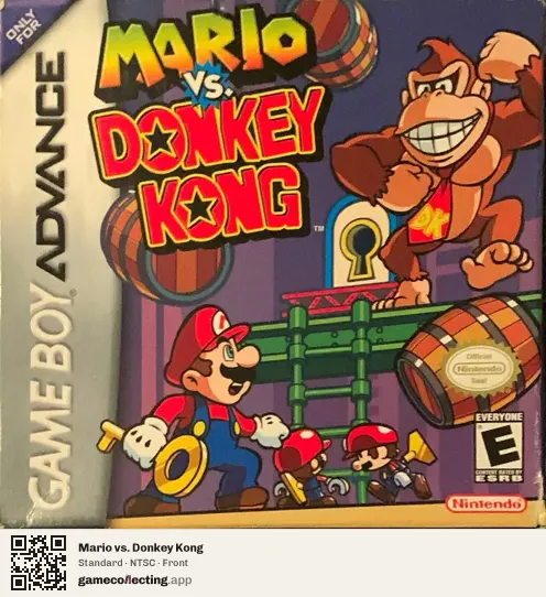Mario vs. Donkey Kong Game Boy Advance, NTSC box front