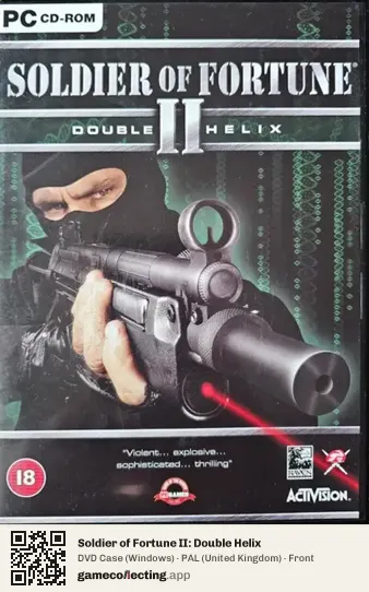 Soldier of Fortune II: Double Helix Computer, United Kingdom box front
