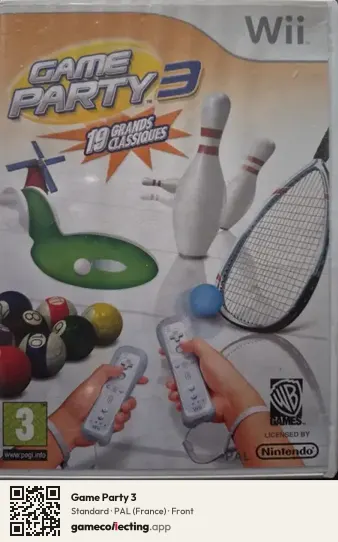 Game Party 3 Nintendo Wii, France box front